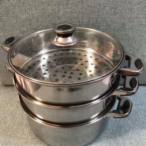 三層白鐵蒸鍋
