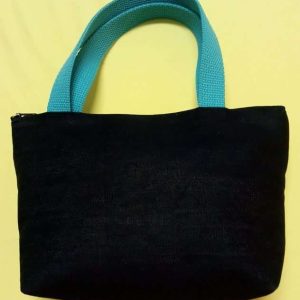 素面牛仔布-提袋-有拉鍊